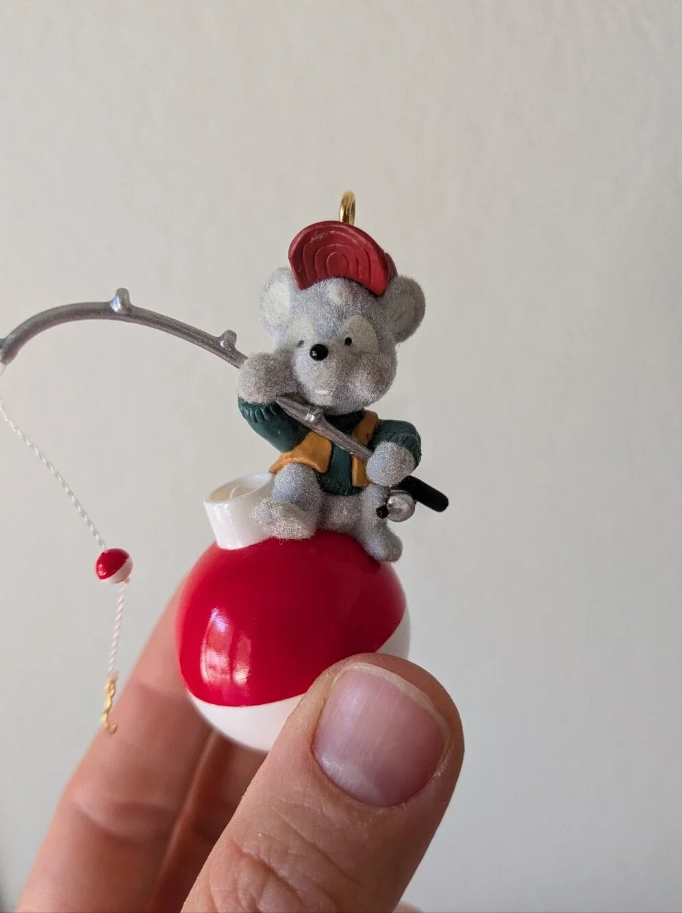 Hallmark Keepsake Christmas Ornament Fishin' Mission Mouse Vintage 2002